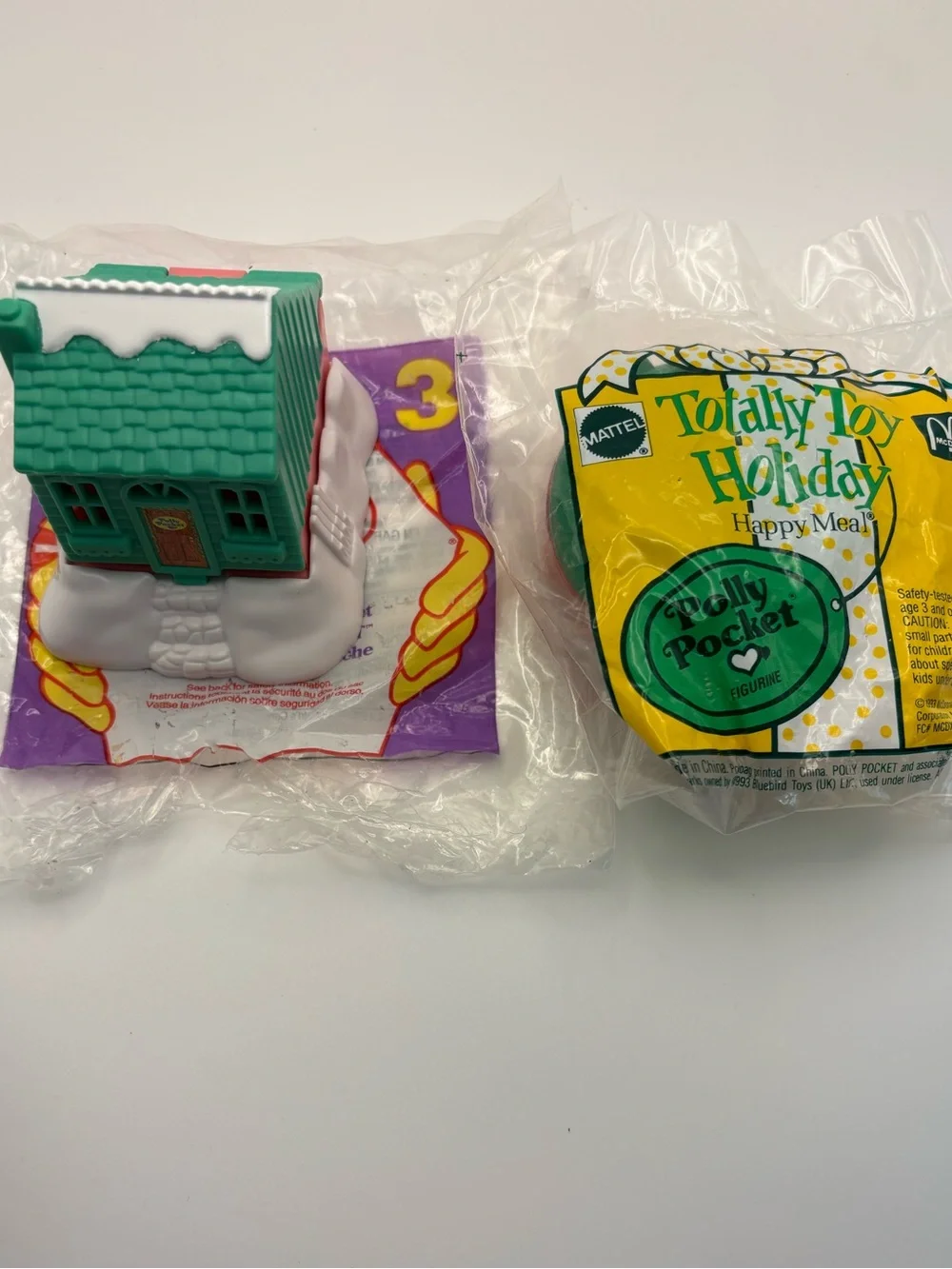2 Vintage Polly Pocket McDonald's Happy Meal Toys, 1993 & 1995